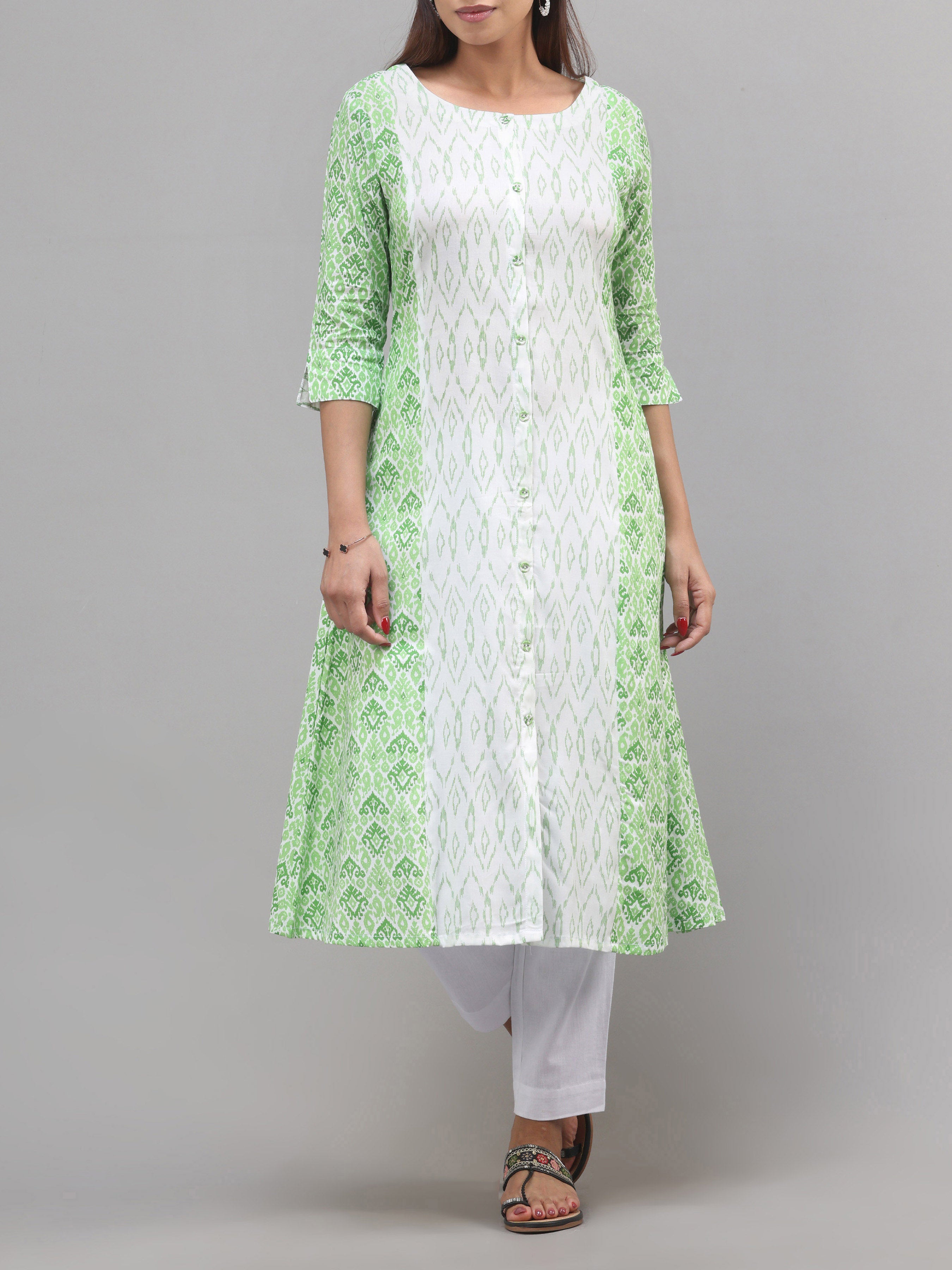 Multi Colour Viscose Printed Kurti