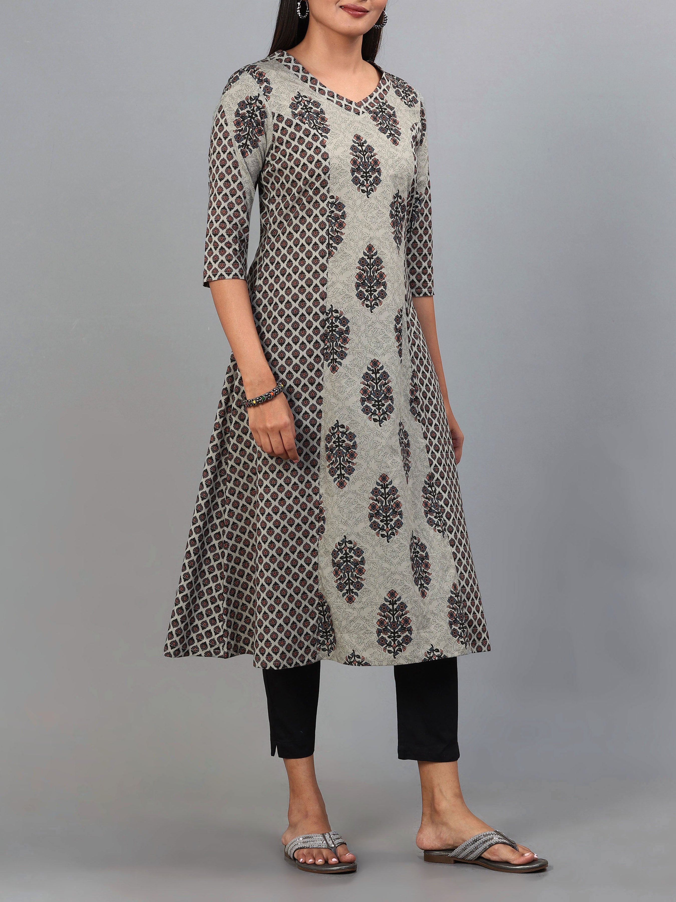 Multi Colour Pure Cotton Printed Kurti