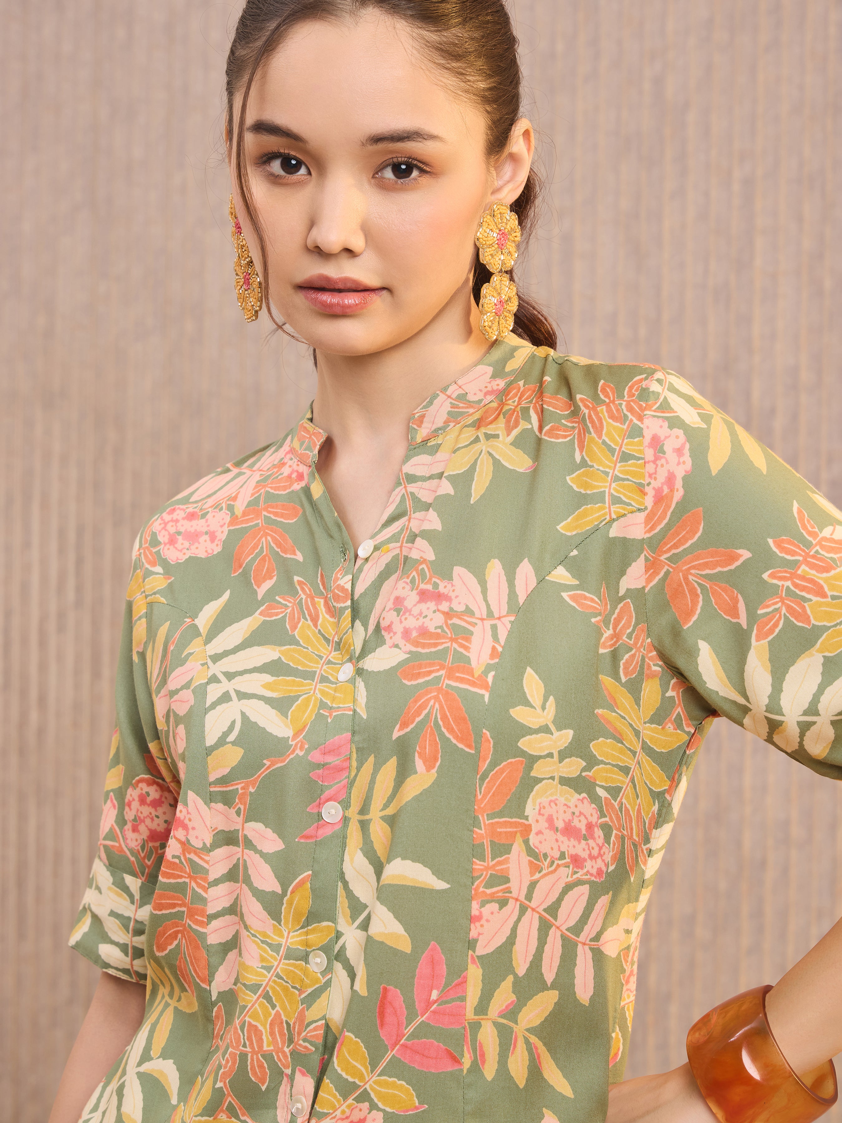 Multi Colour Viscose Printed Kurti