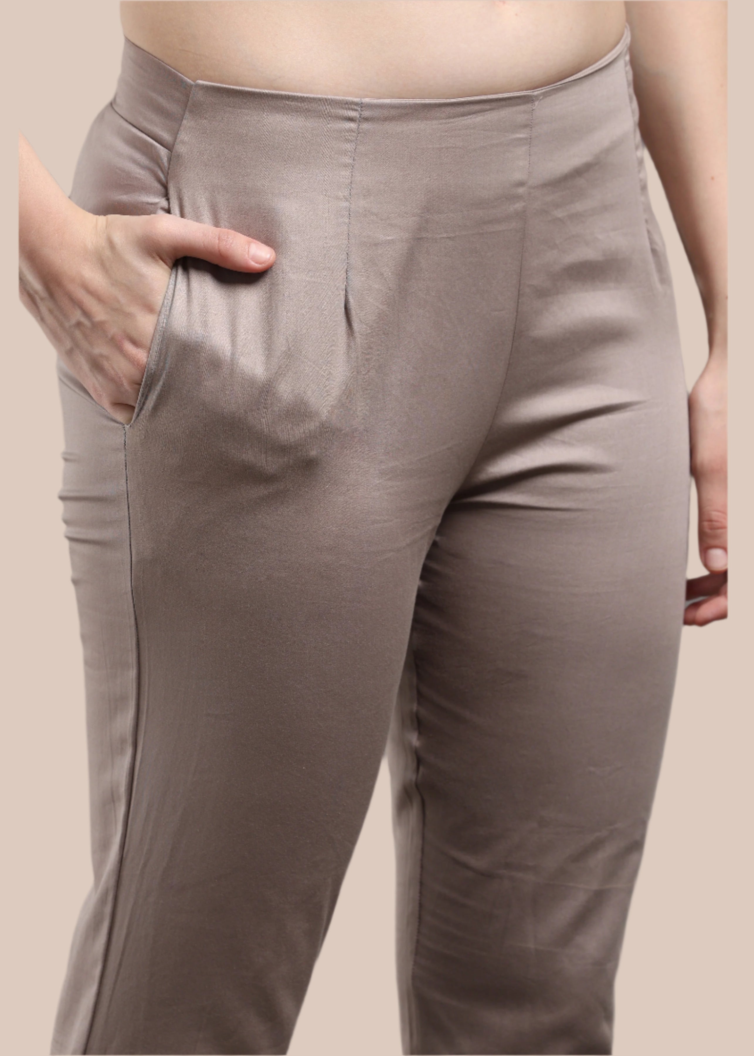 Giza Satin Pencil Pant
