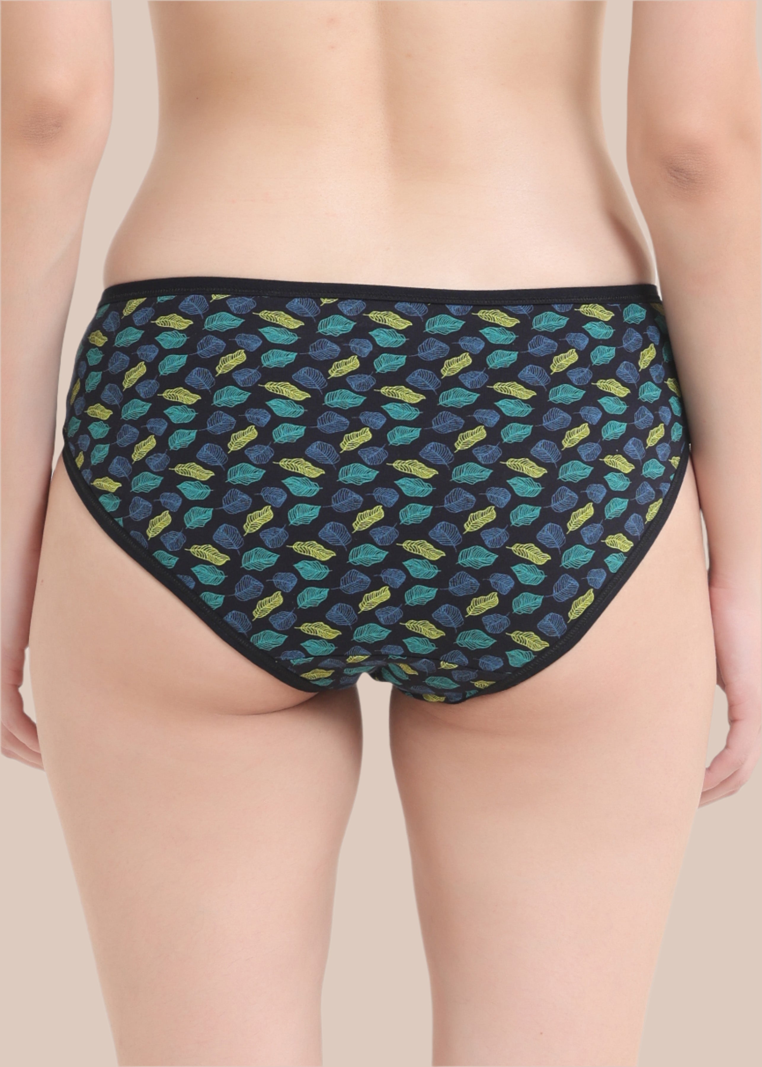 Femi: Folding Elastic Printed Panty