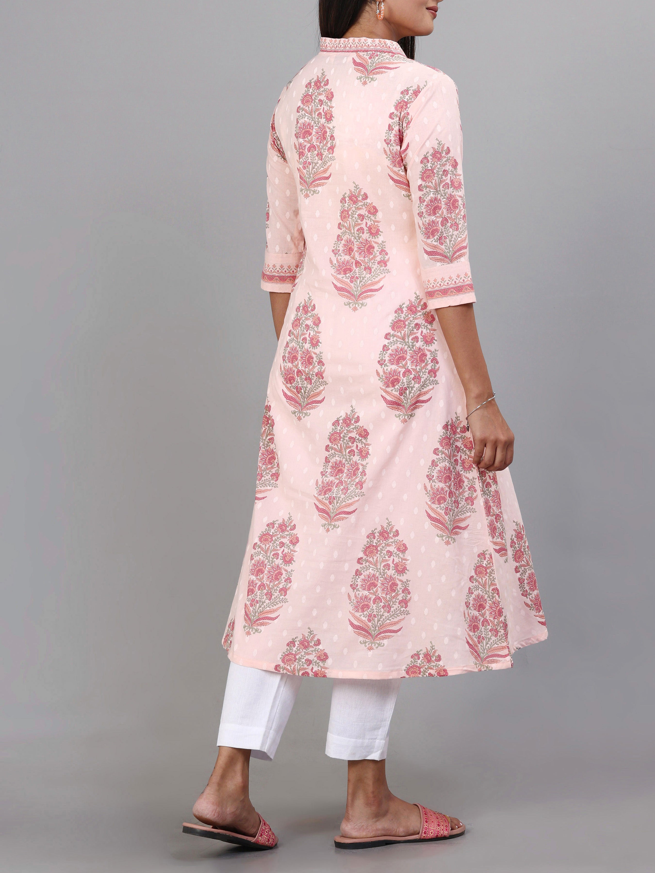 Multi Colour Pure Cotton Printed Kurti