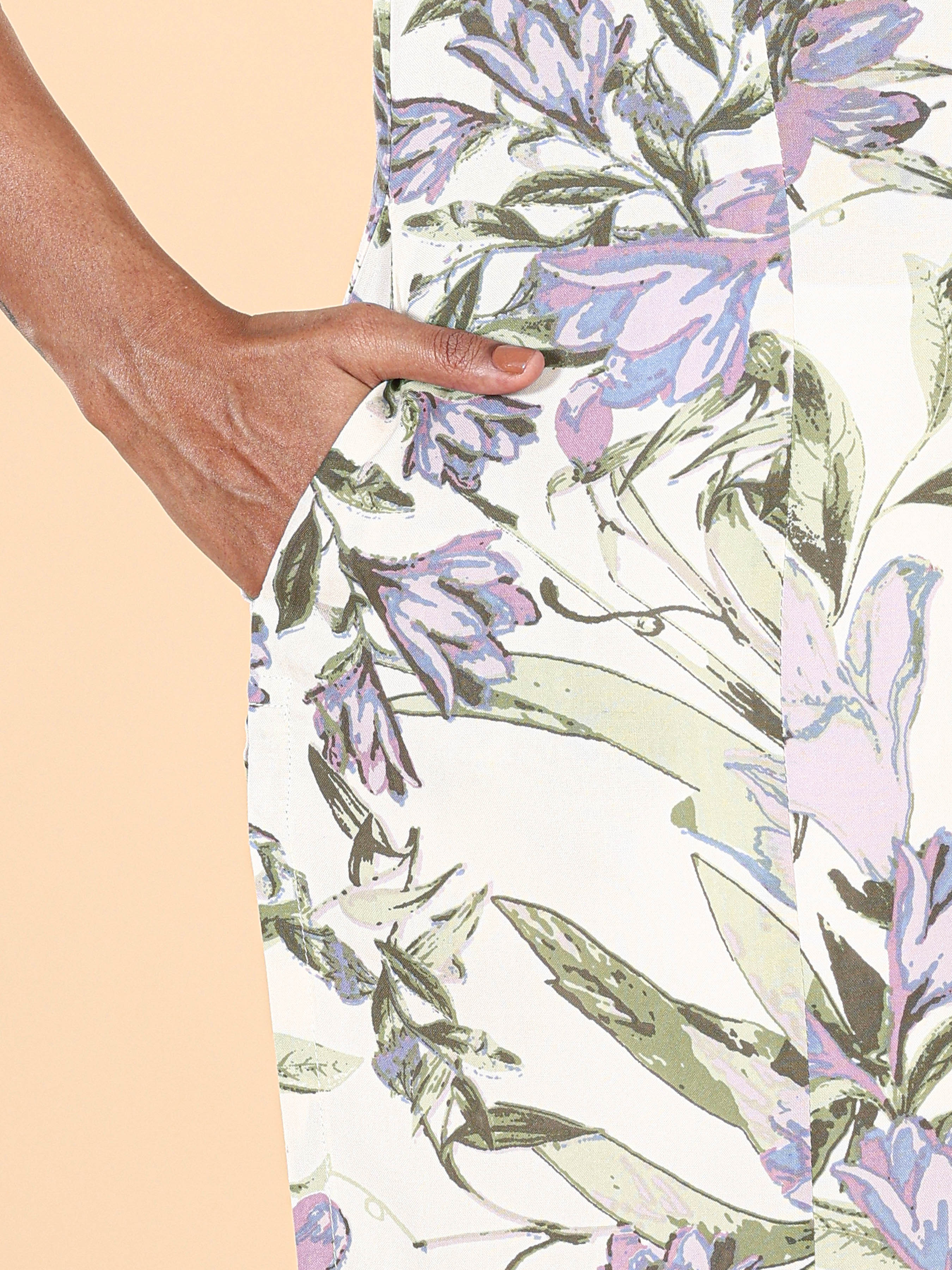 Multi-Colour Viscose Printed Kurti With Princess Cut