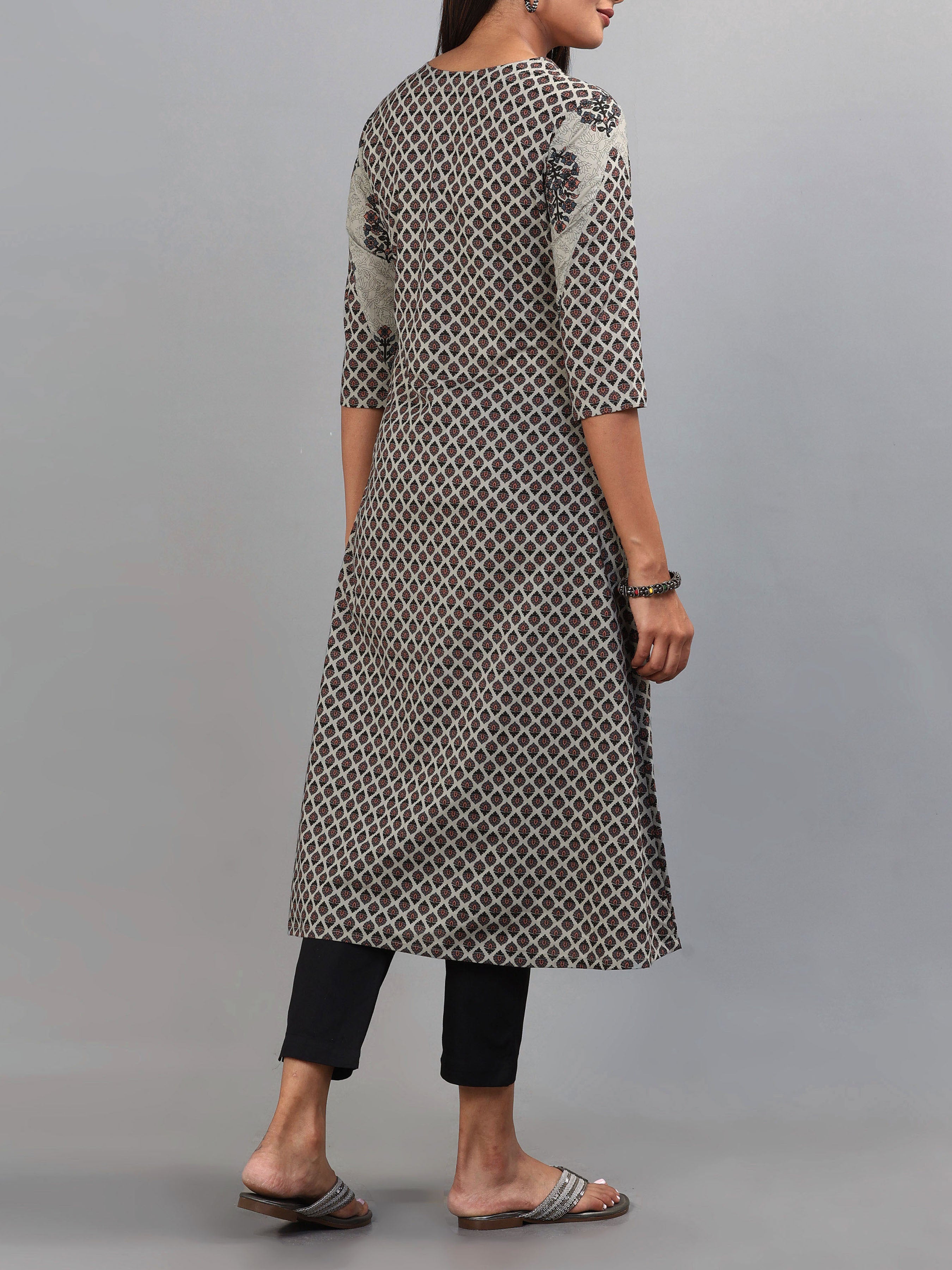 Multi Colour Pure Cotton Printed Kurti