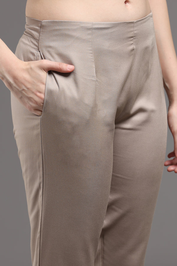 Cotton Giza Satin Pencil Pant