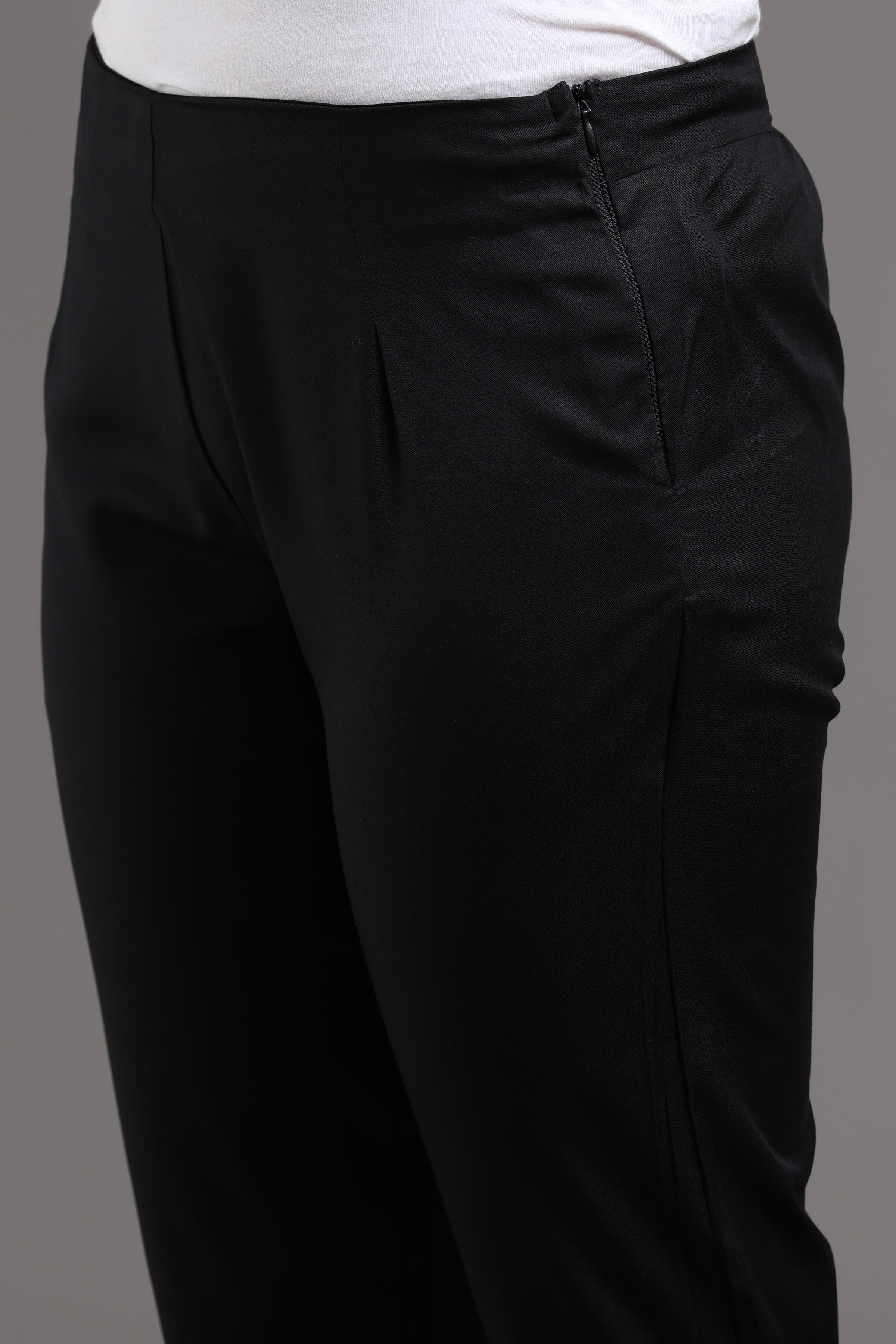 Cotton Giza Satin Pencil Pant
