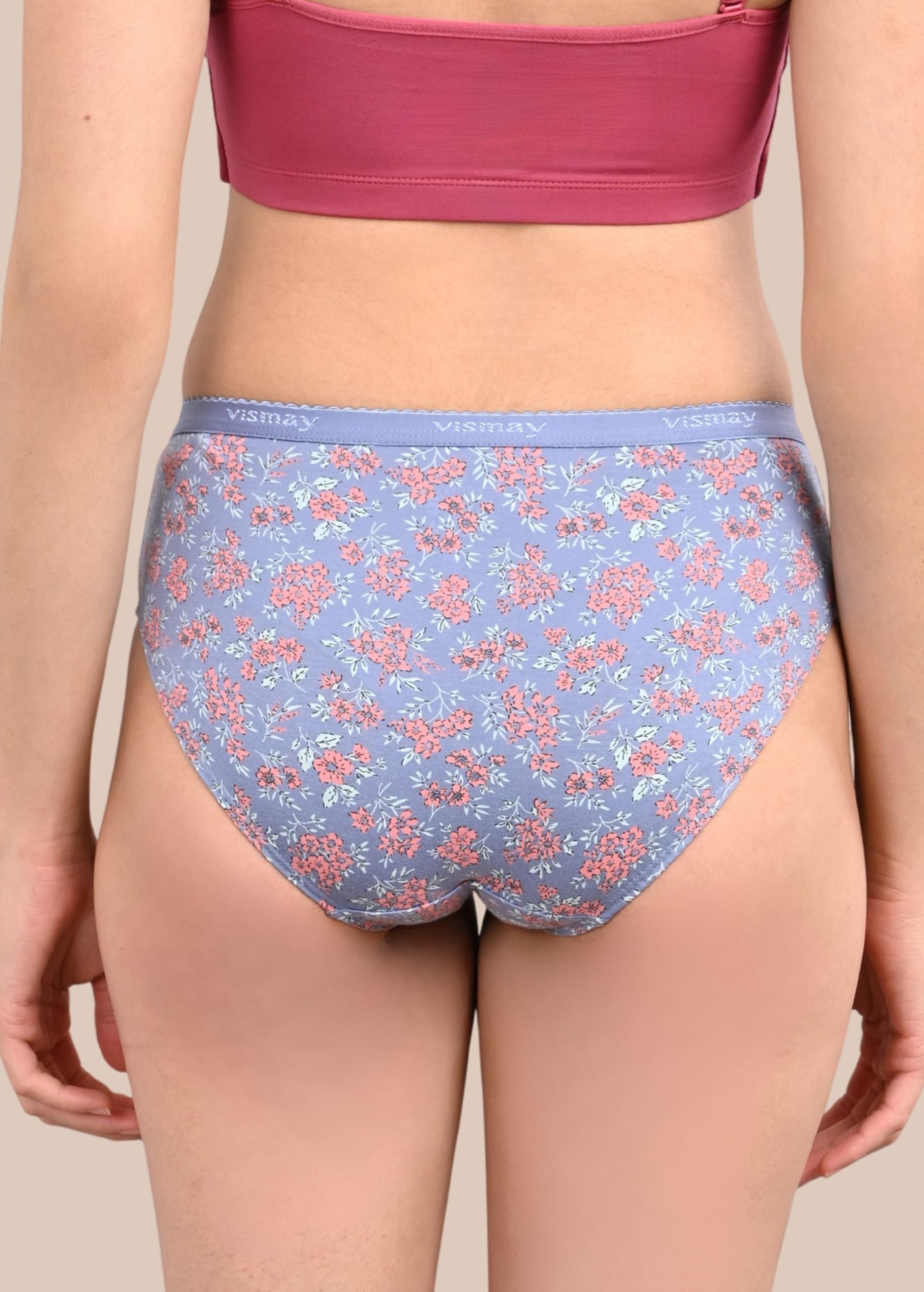 KAYLE: Printed Outer Elastic Hipster Panty