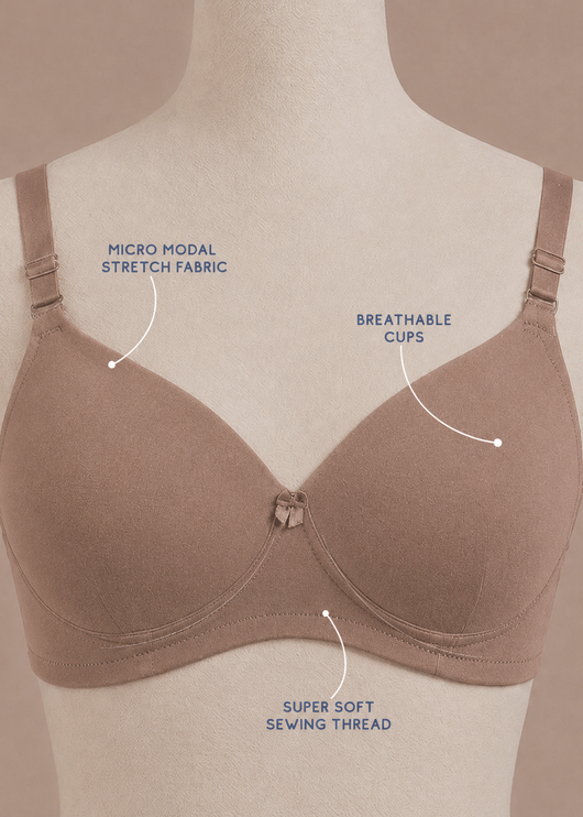 EZA :Padded Printed Bra