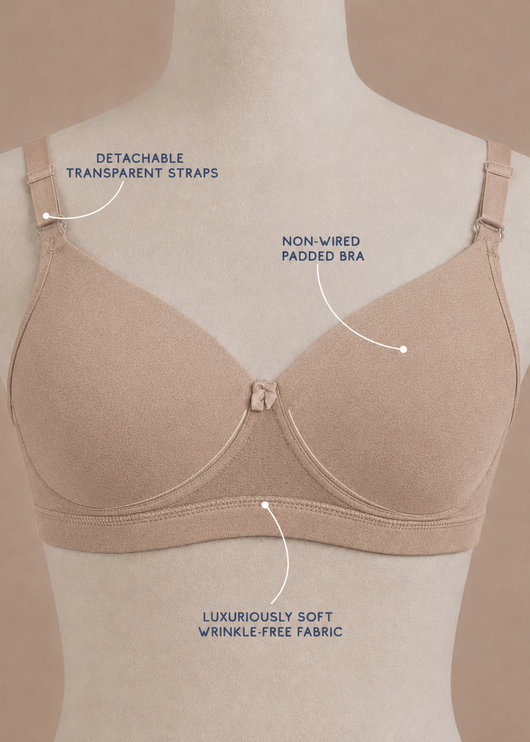 IRIN-Padded Bra With Transprent Strap