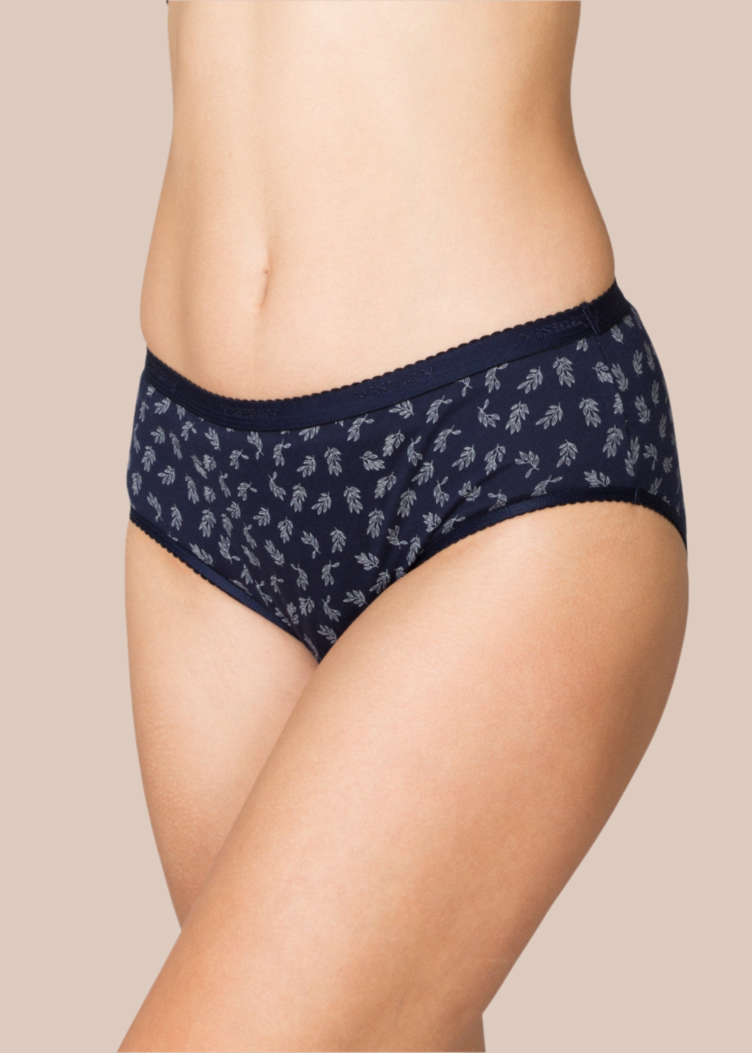 KAYLE: Printed Outer Elastic Hipster Panty
