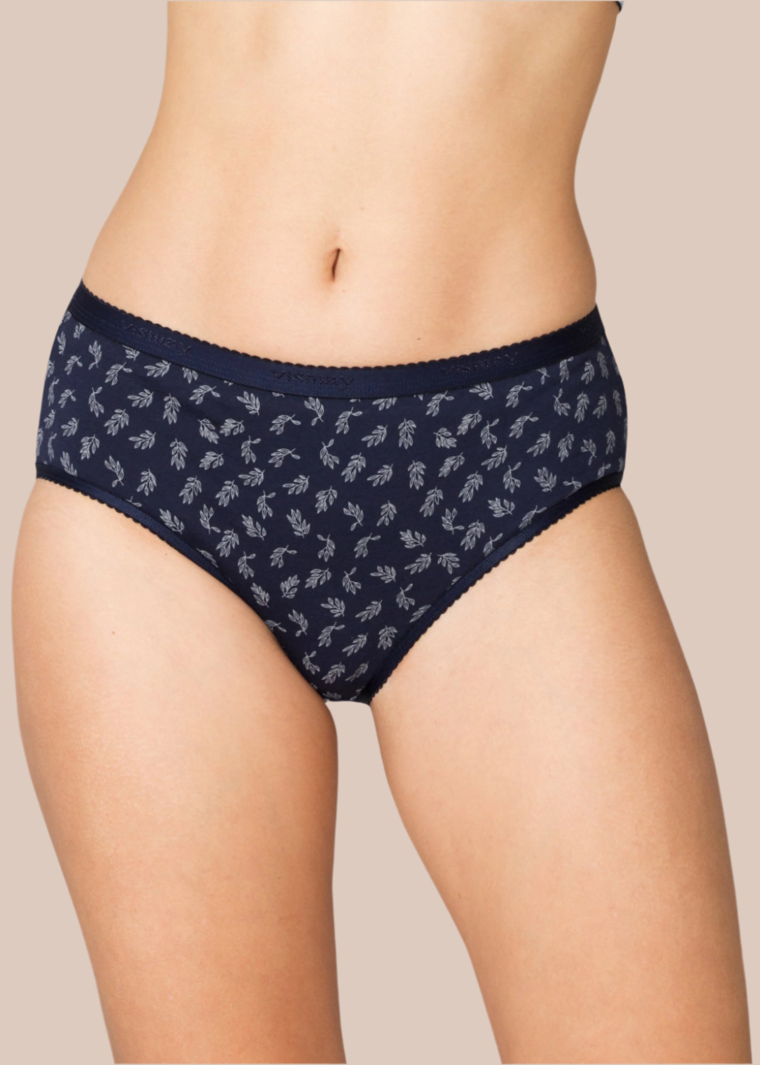 KAYLE: Printed Outer Elastic Hipster Panty