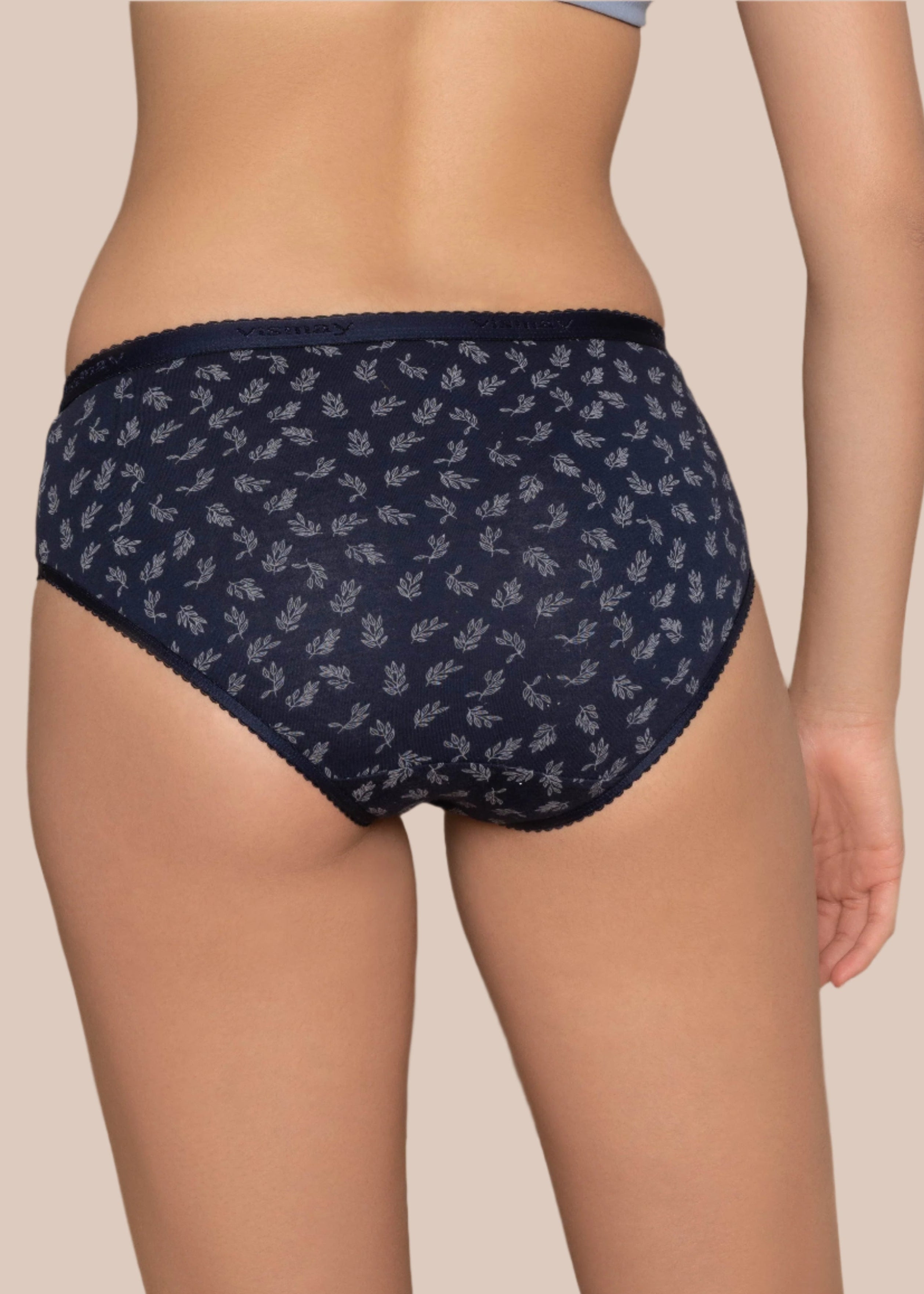 KAYLE: Printed Outer Elastic Hipster Panty