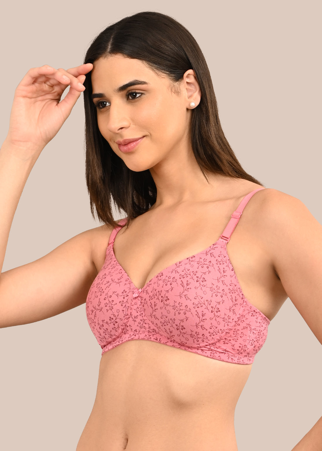 EZA :Padded Printed Bra