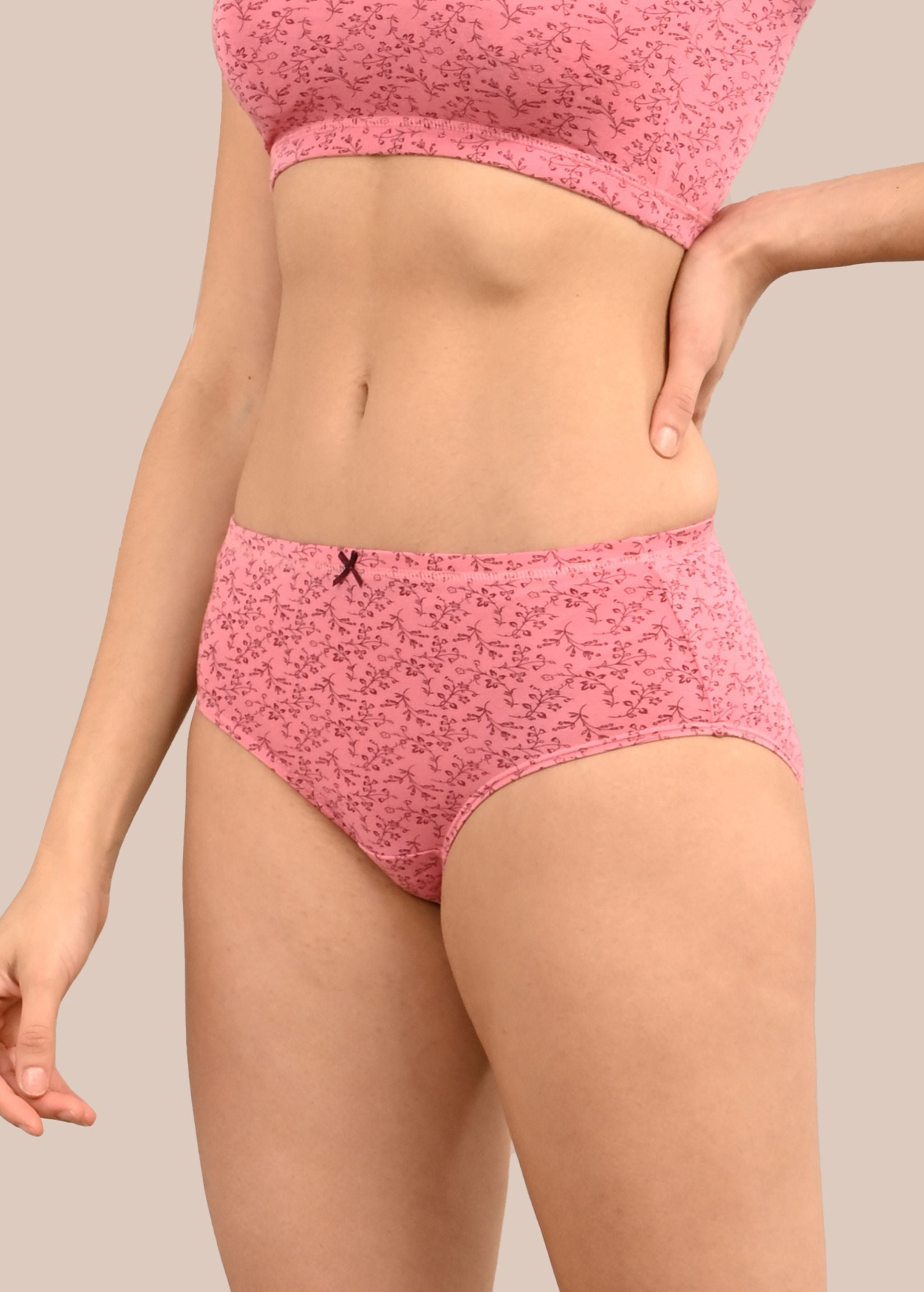 JULIA :Inner Elastic Comfy Forward Printed Panty
