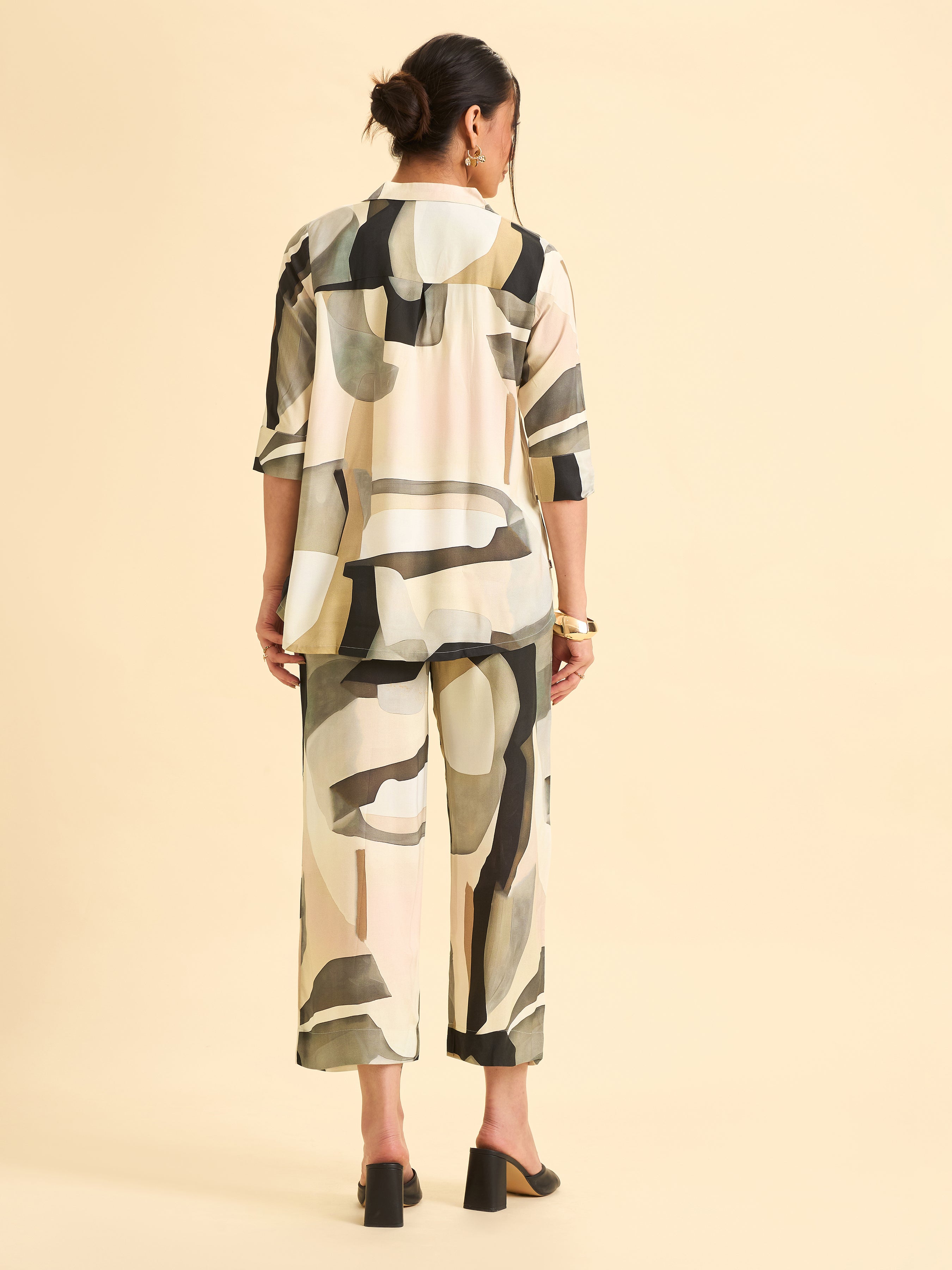 Multi Colour Viscose Printed Tunic With Parallel pant