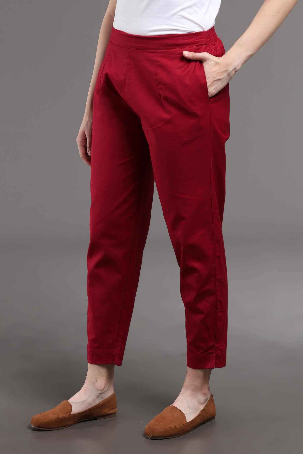 Cotton Flax Pencil pant