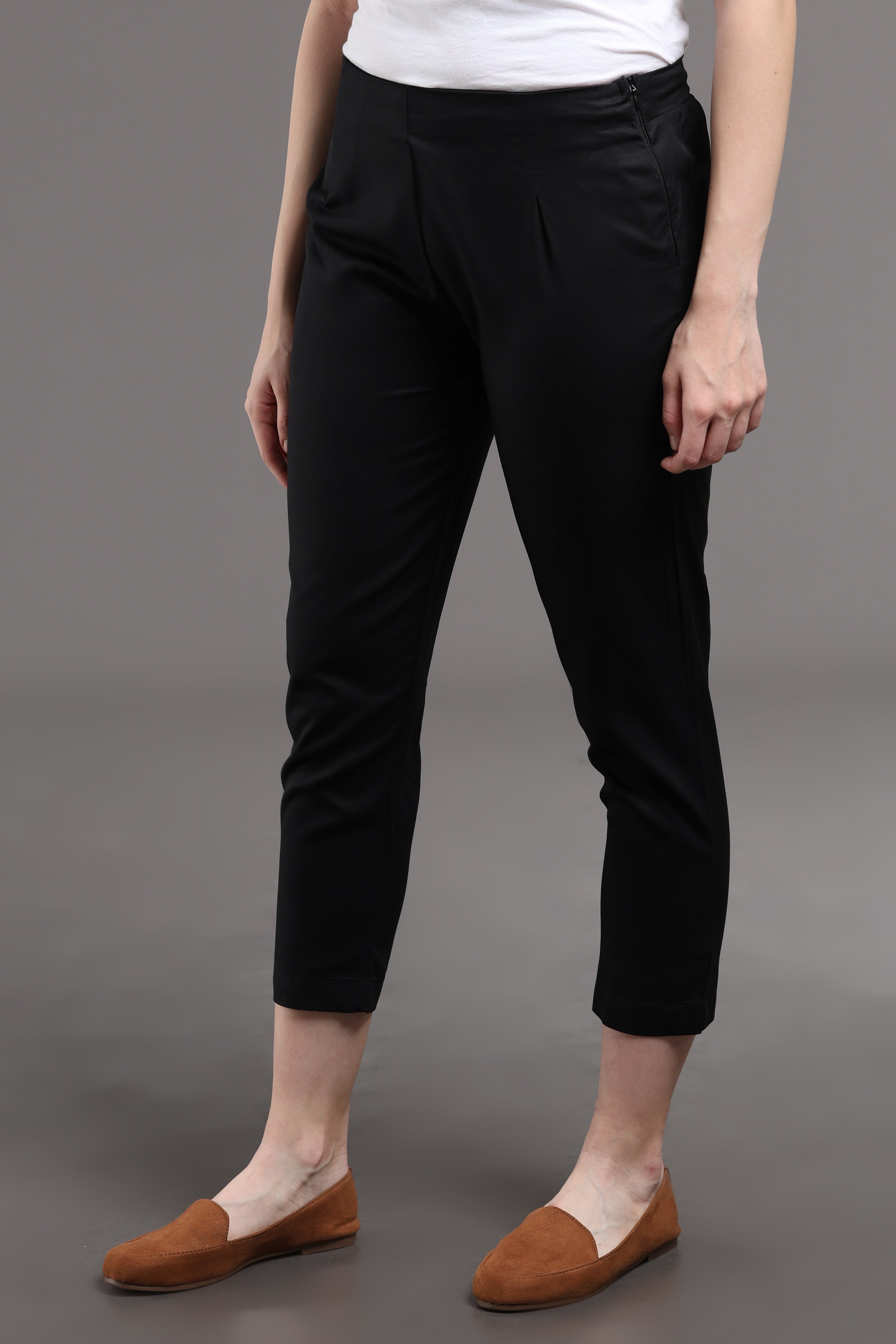 Cotton Giza Satin Pencil Pant