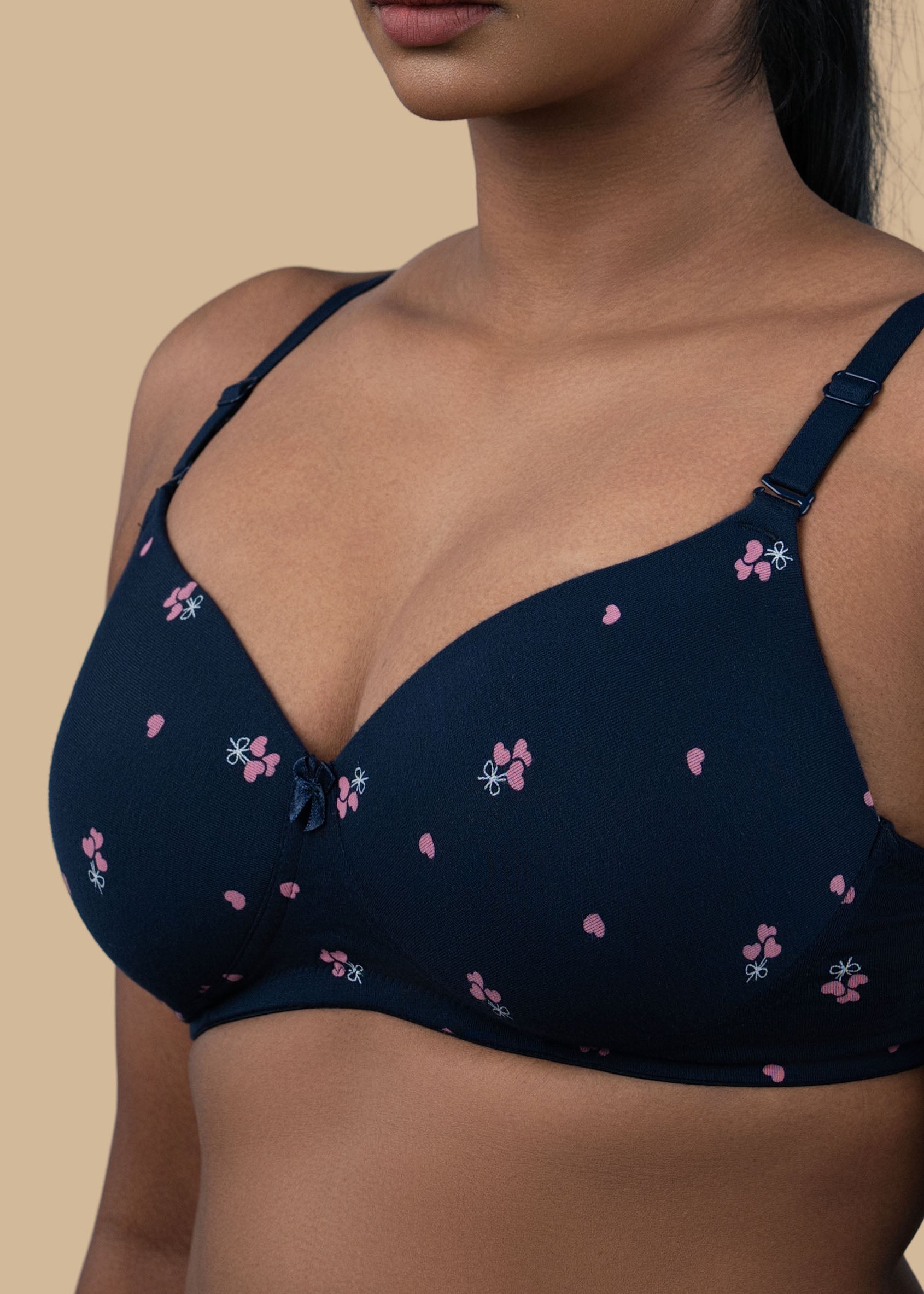 EZA :Padded Printed Bra