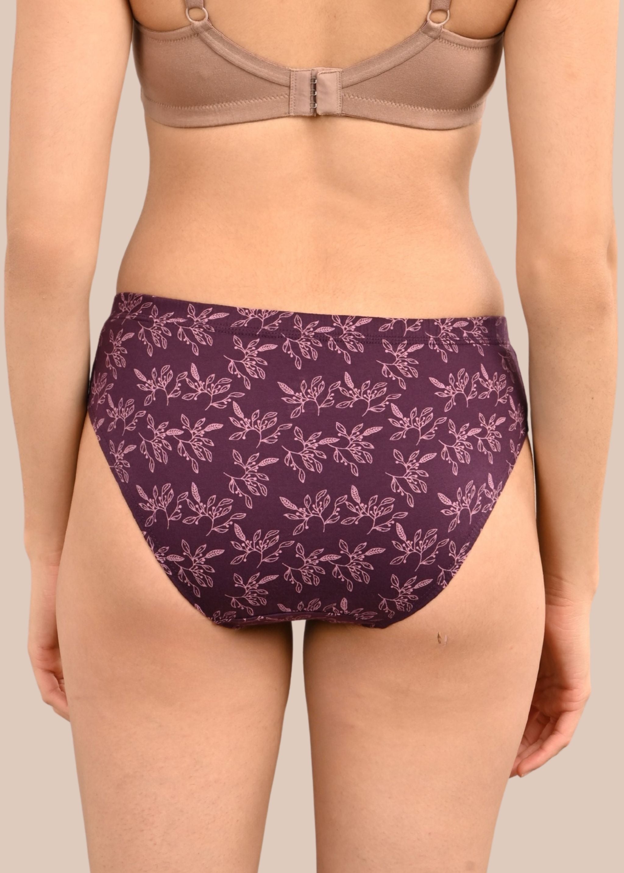 ZIDA: Printed Inner Elastic Hipster Panty
