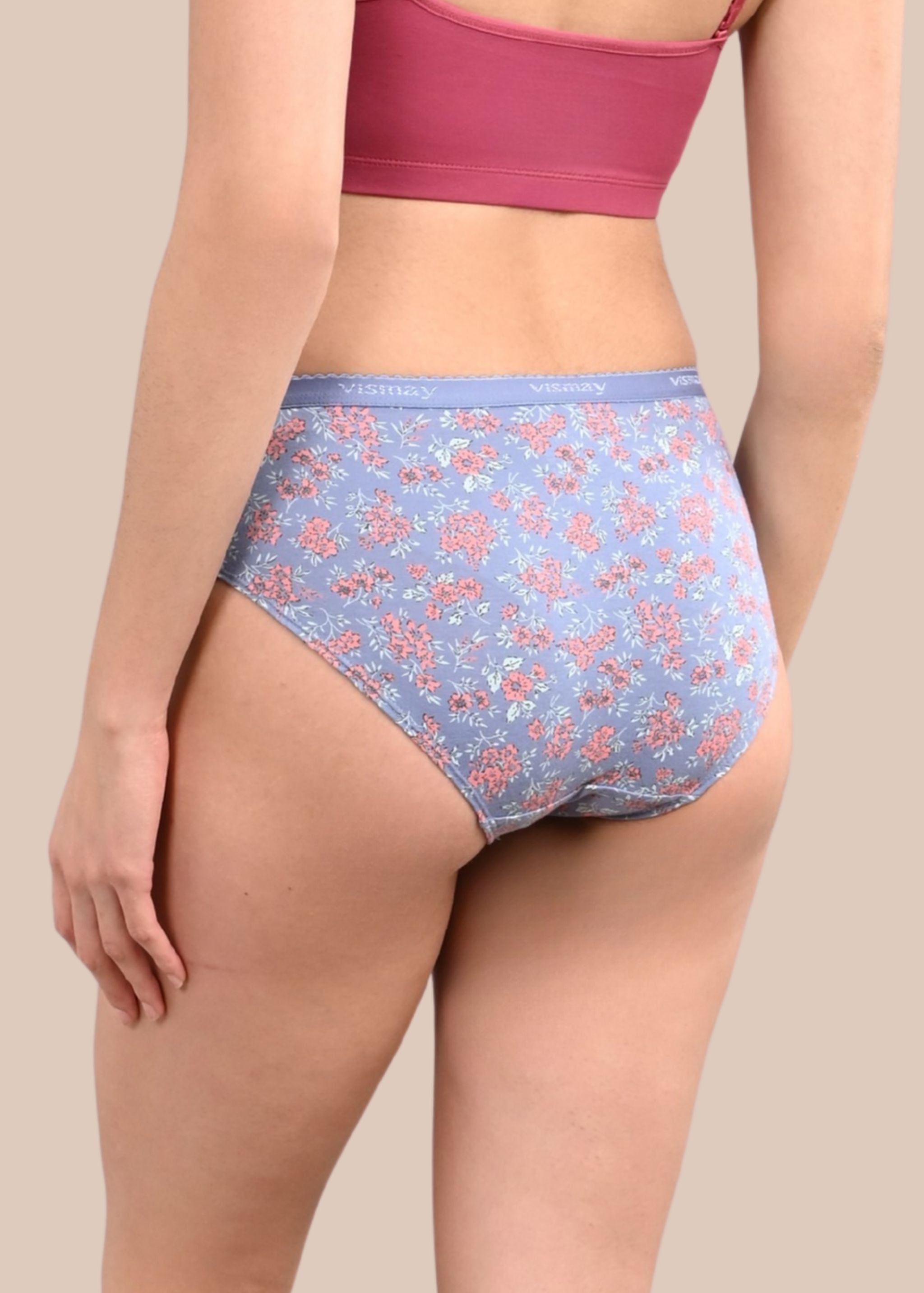 KAYLE: Printed Outer Elastic Hipster Panty
