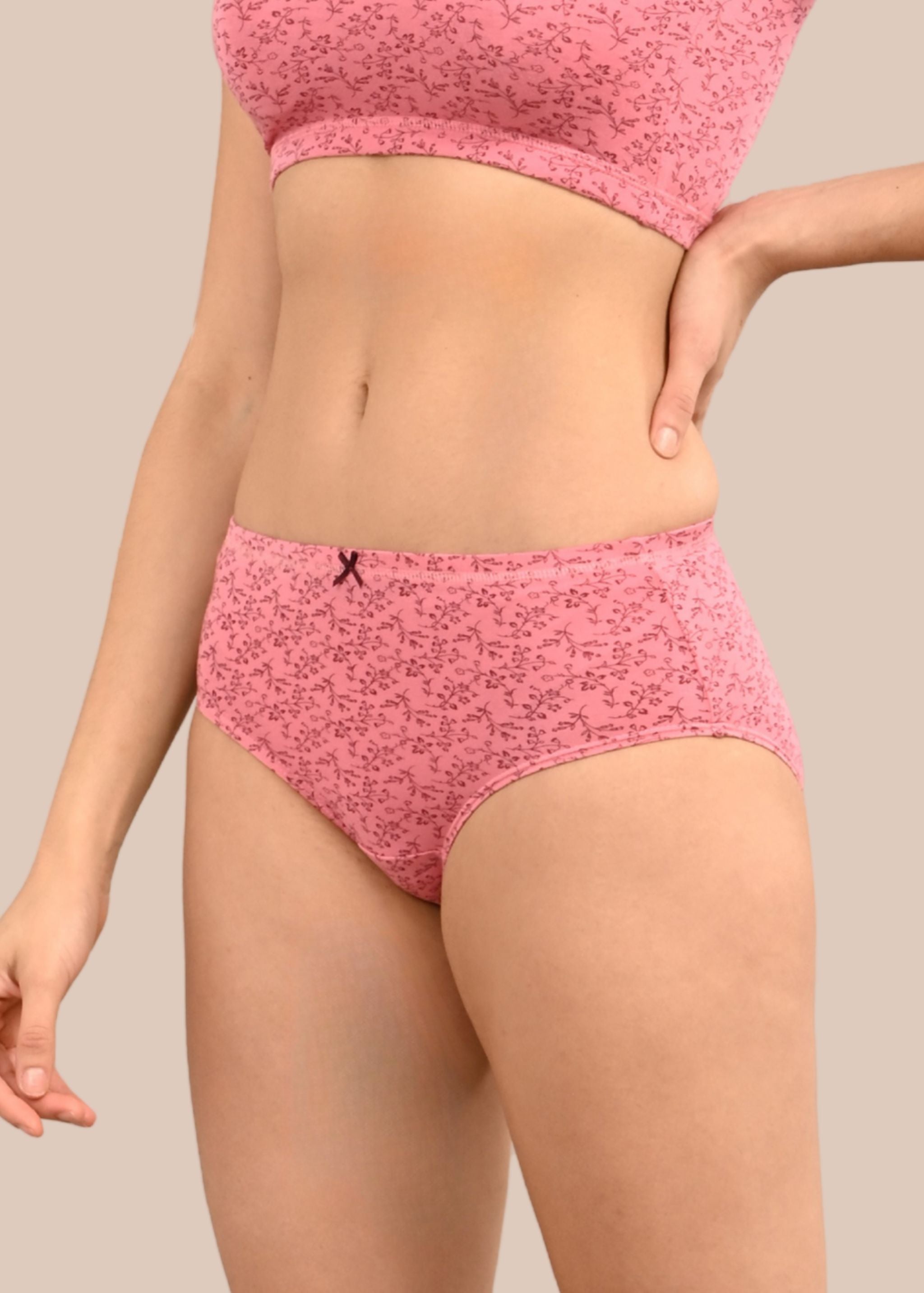 JULIA :Inner Elastic Micro Modal Comfy Forward Printed Panty