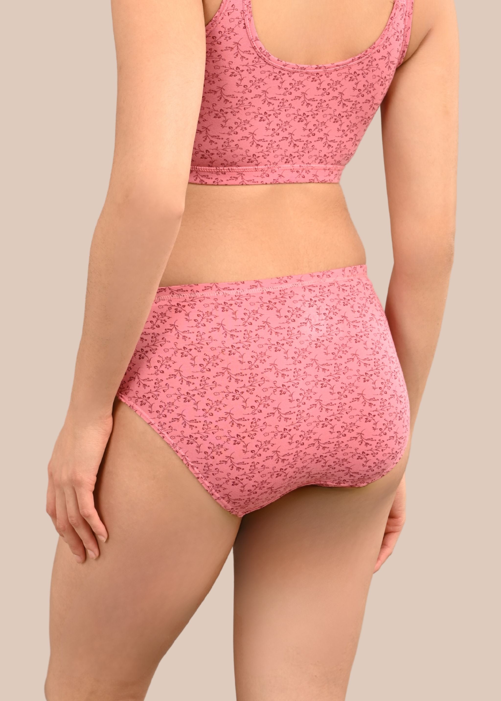 JULIA :Inner Elastic Micro Modal Comfy Forward Printed Panty