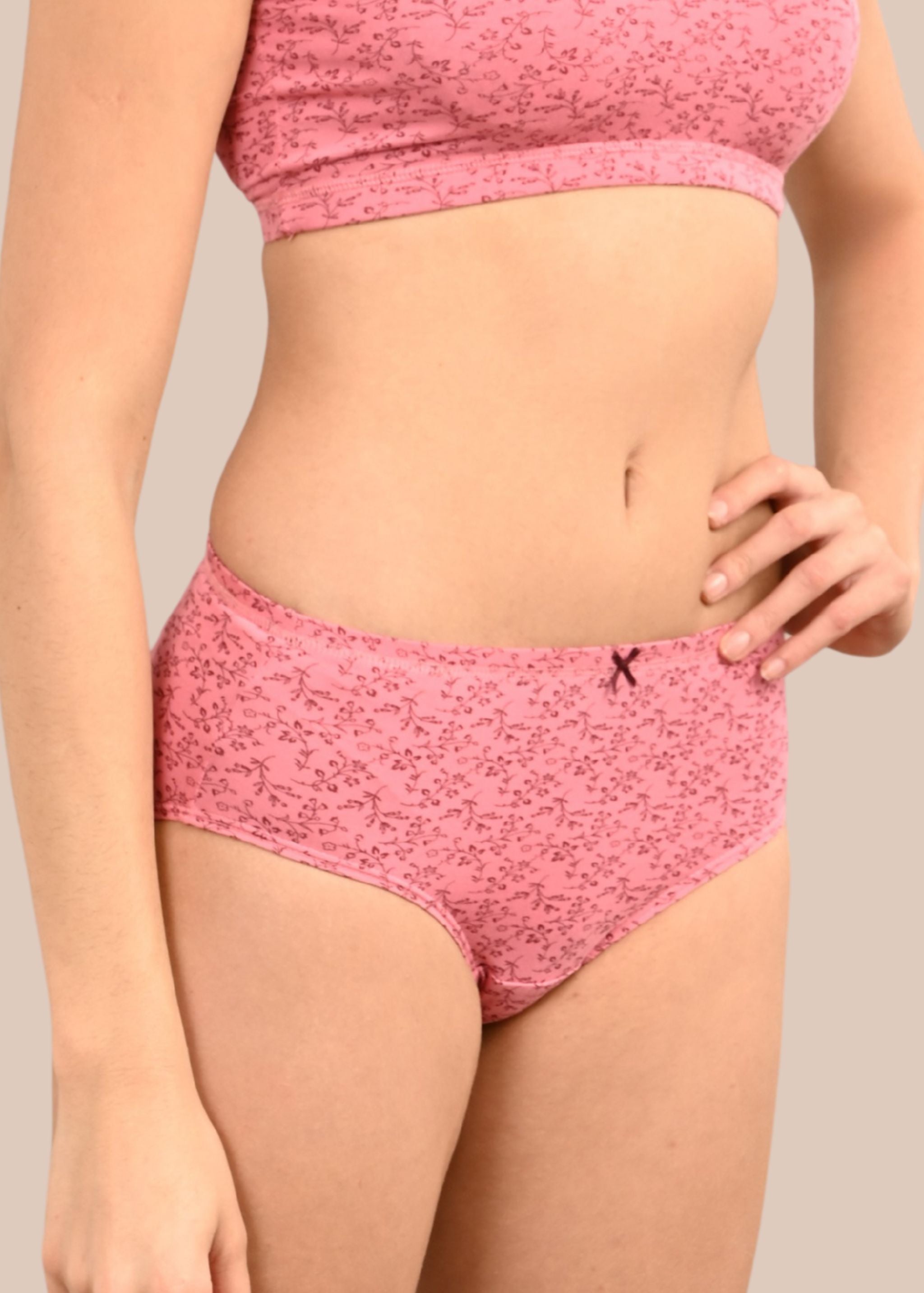 JULIA :Inner Elastic Micro Modal Comfy Forward Printed Panty
