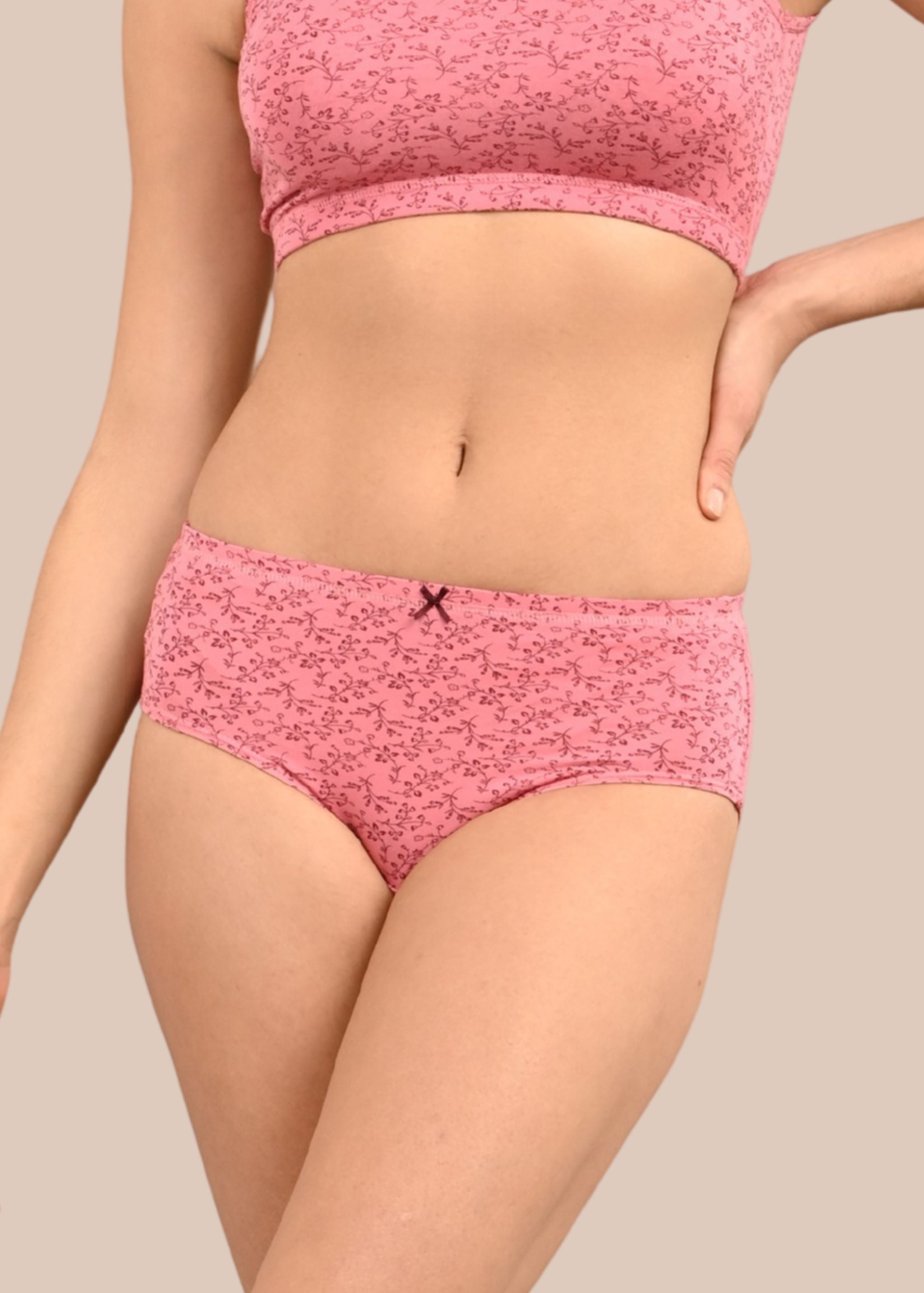 JULIA :Inner Elastic Micro Modal Comfy Forward Printed Panty