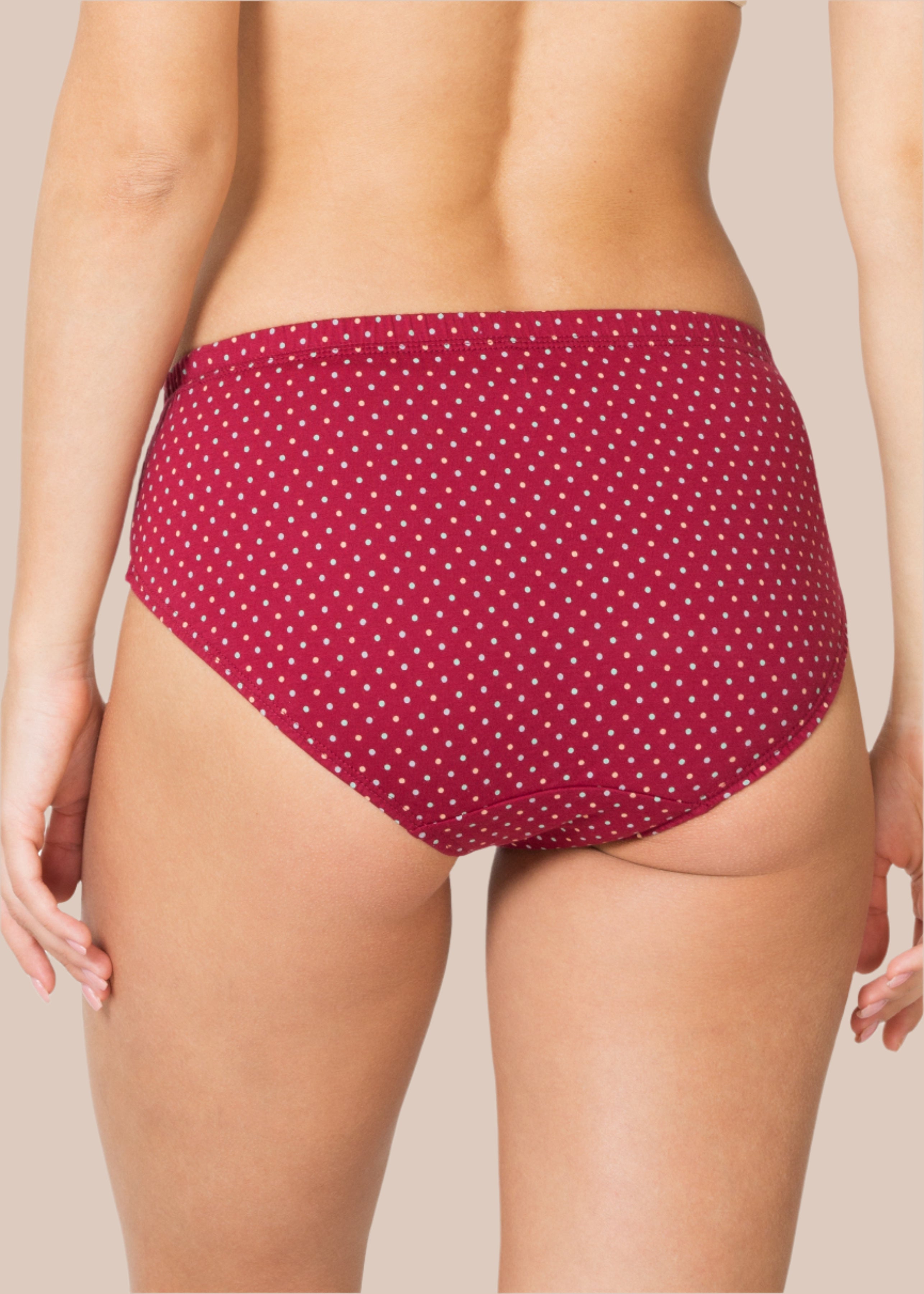 ZIDA: Printed Inner Elastic Hipster Panty