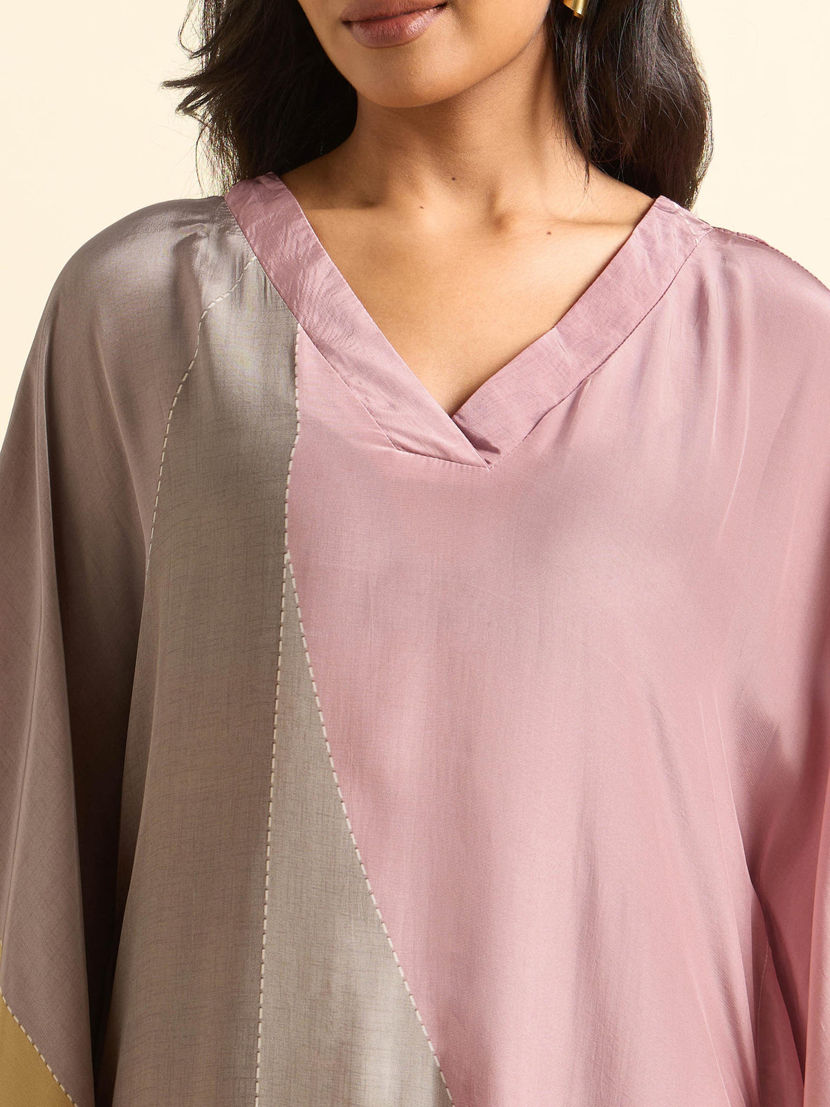 Multi Colour Crepe Kaftan